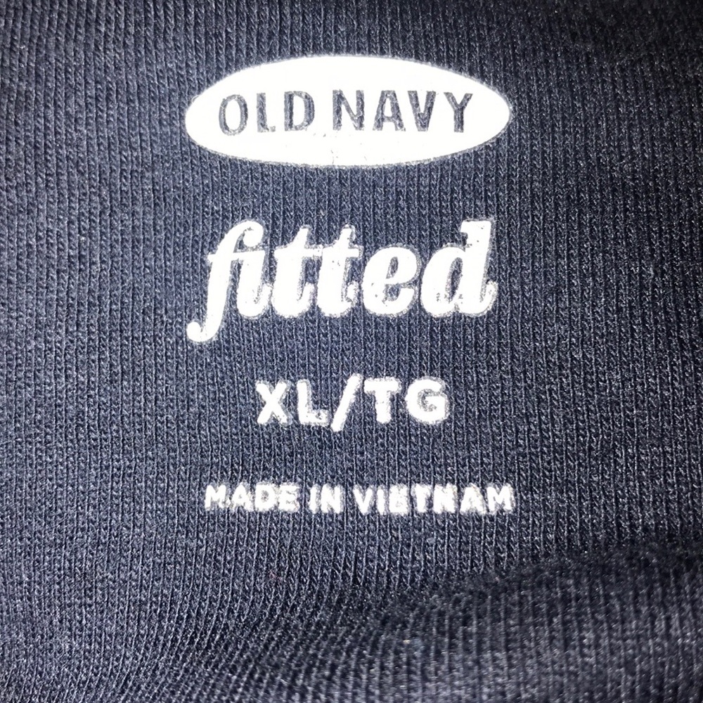 Old Navy V-neck Navy Blue T-shirt Size XL - Picture 6 of 7